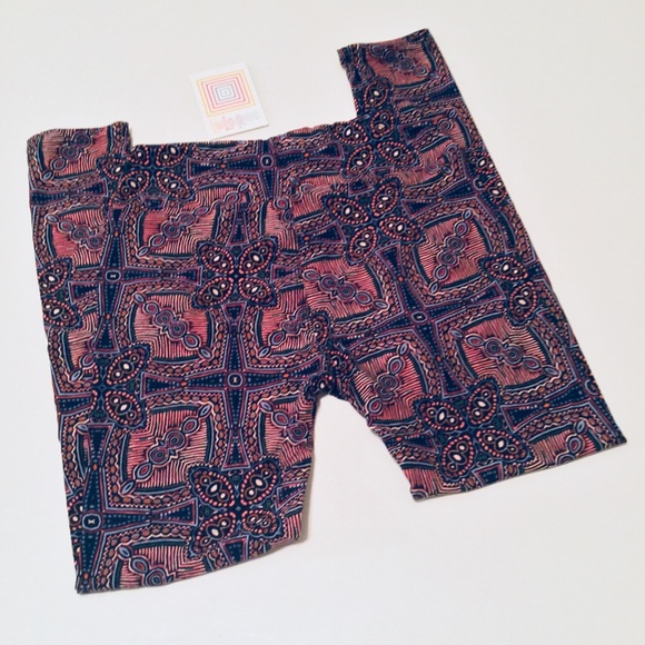 LulaRoe O/S Leggings Multi Color Print - Picture 5 of 6